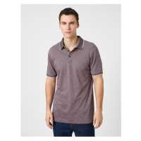 Koton Polo-Collar T-Shirt, Slim Fit with Button Detail