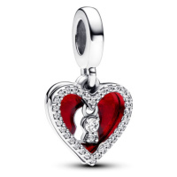 Pandora Krásný stříbrný přívěsek Srdce s klíčovou dírkou 793119C01