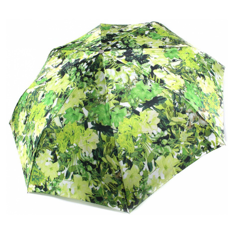 Zelenožlutý plně automatický skládací dámský deštník s květy Jimena Doppler