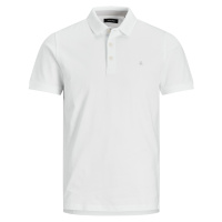 Jack&Jones Pánské polo triko JJEPAULOS Slim Fit 12136668 White Tonal