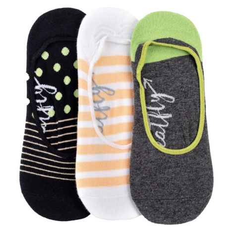 Meatfly ponožky Low socks - Triple pack H/ Anthracite | Mnohobarevná