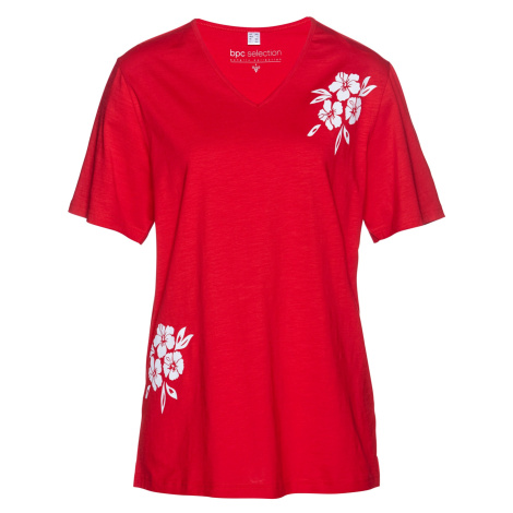 Bonprix BPC SELECTION tričko s potiskem Barva: Červená, Mezinárodní