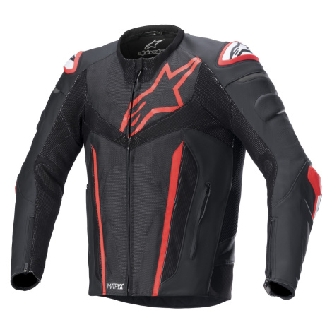 ALPINESTARS FUSION bunda černá/červená fluo