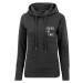 Ladies Never On Time Hoody - charcoal