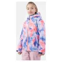 Dětská lyžařská bunda 4F HJZ22-JKUDN002 růžová