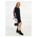 Global Stripe Open Knee Dress Šaty Tommy Hilfiger