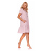 Růžová těhotenská noční košile TCB4130