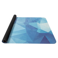 YATE Yoga mat přírodní guma, vzor K, 1 mm - modrá krystal