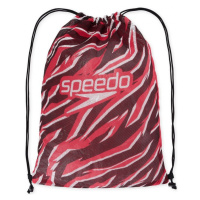 Plavecký vak speedo printed mesh bag červená