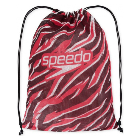 Plavecký vak speedo printed mesh bag červená