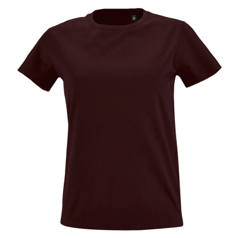 SOĽS Imperial Fit Women Dámské triko SL02080 Oxblood SOL'S