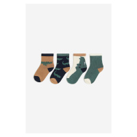 H & M - Ponožky 4 páry - zelená