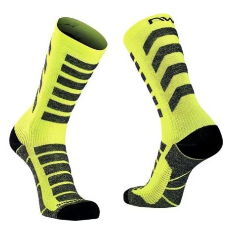 Cyklistické ponožky NorthWave Husky Ceramic High Sock Yellow Fluo North Wave