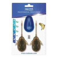 Cralusso krmítko method double chance 2+1 sada - 70 g