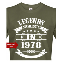 Pánské tričko Legend Are Born - ideální narozeninový dárek
