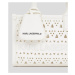 Kabelka karl lagerfeld k/skuare sm tote perforated white