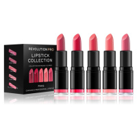 Revolution PRO Lipstick Collection sada rtěnek odstín Pinks 5 ks