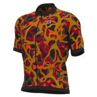 ALÉ Cyklistický dres s krátkým rukávem - OFF ROAD - GRAVEL WOODLAND - červená