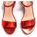 Červené sandálky s šírokým podpatkem MTNG