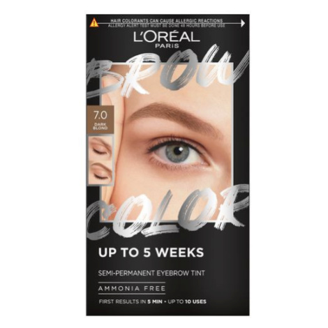 L´Oréal Paris Semi-permanentní barva na obočí Brow Color (Semi-Permanent Eyebrow Tint) 7.0 Dark  L’Oréal Paris