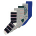 NAME IT Ponožky 'Vaks' tmavě modrá / šedý melír / zelená / tmavě oranžová