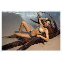 Plavky Liliana Jungle-Light Skin M-259 Ash-Coffee Jak na obrázku