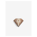 Hnědá dřevěná ozdoba do klopy BeWooden Diamond Lapel