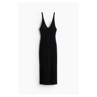 H & M - Šaty háčkovaný vzhled - černá