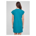 Dámské šaty // Urban Classics / Ladies Turtle Extended Shoulder Dress watergreen