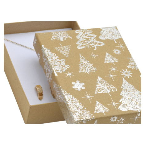 JK Box Vánoční dárková papírová krabička KX-8/AG JKbox