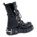 boty kožené dámské - Bizarre Boots Black - NEW ROCK - M.313-S1