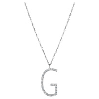 Rosato Stříbrný náhrdelník s přívěskem G Cubica RZCU07 (řetízek, přívěsek)