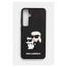 Obal na telefon Karl Lagerfeld S24+ S926 černá barva, KLHCS24M3DRKCNK