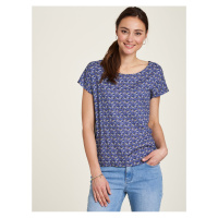 Fialové dámské vzorované tričko Tranquillo - Dámské