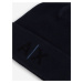 Tmavě modrá pánská vzorovaná zimní čepice Armani Exchange