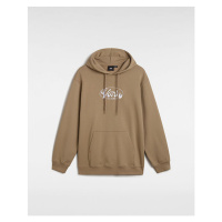 VANS Global Line Loose Pullover Hoodie Men Beige, Size