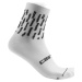 CASTELLI Cyklistické ponožky klasické - AERO PRO W - bílá