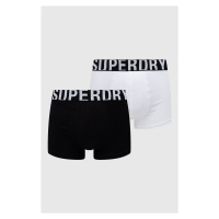 Boxerky Superdry (2-pack) bílá barva