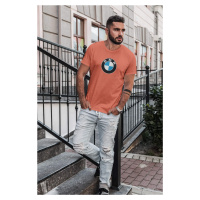MMO Pánské tričko s logem auta BMW Barva: Korálová