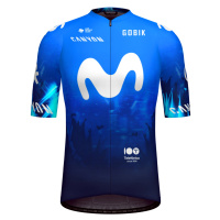 GOBIK Cyklistický dres s krátkým rukávem - ODYSSEY MOVISTAR TEAM 2024 - modrá/bílá
