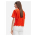 Oranžová dámská krajková košile Desigual Preston