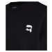 Mikina karl lagerfeld ikonik 2.0 oversize sweatshirt černá