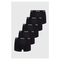 Bavlněné boxerky BOSS 5-pack černá barva