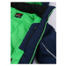 Zeleno-modrá dětská zimní nepromokavá lyžařská bunda Hannah
