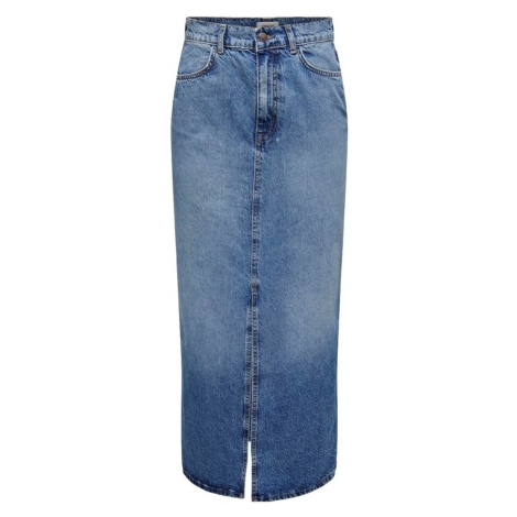 Only Noos Cilla Long Skirt - Medium Blue Denim Modrá