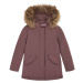 Bunda woolrich luxury arctic raccoon parka fialová