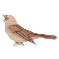 Brož Nightingale Brooch ze dřeva