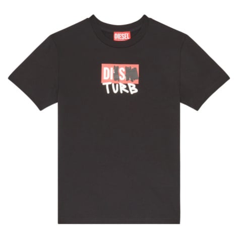Tričko diesel tdiegosb10 t-shirt černá