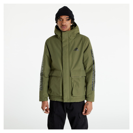 adidas Performance Utilitas 3-Stripes Hooded Jacket Green