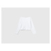 Benetton, White Long Fiber Cotton T-shirt